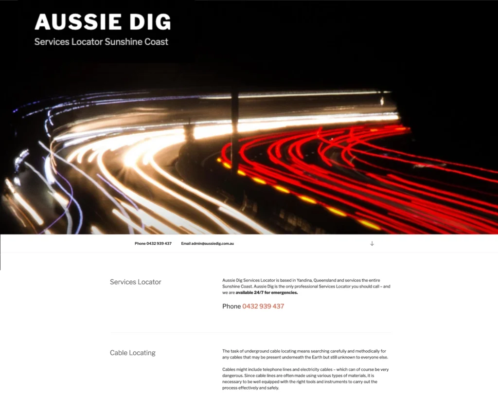 aussie dig cable locating services